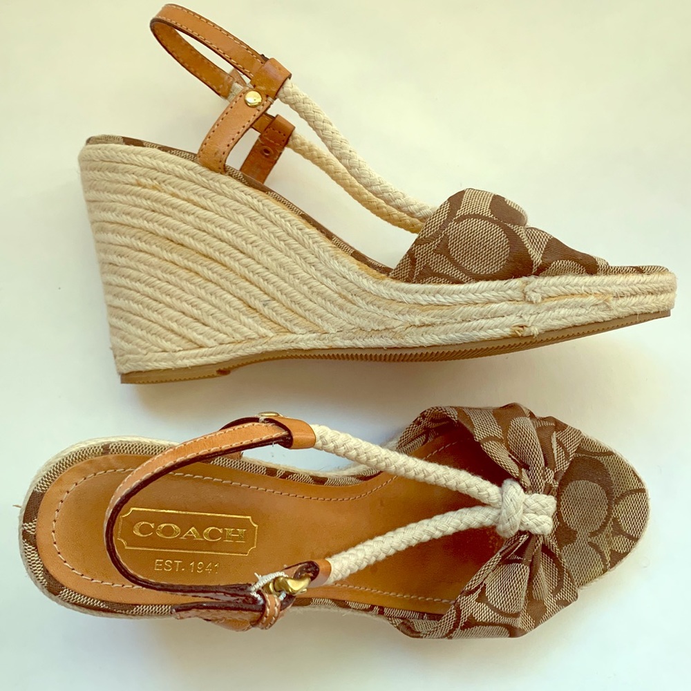 COACH Catolina Platform Wedge Espadrilles